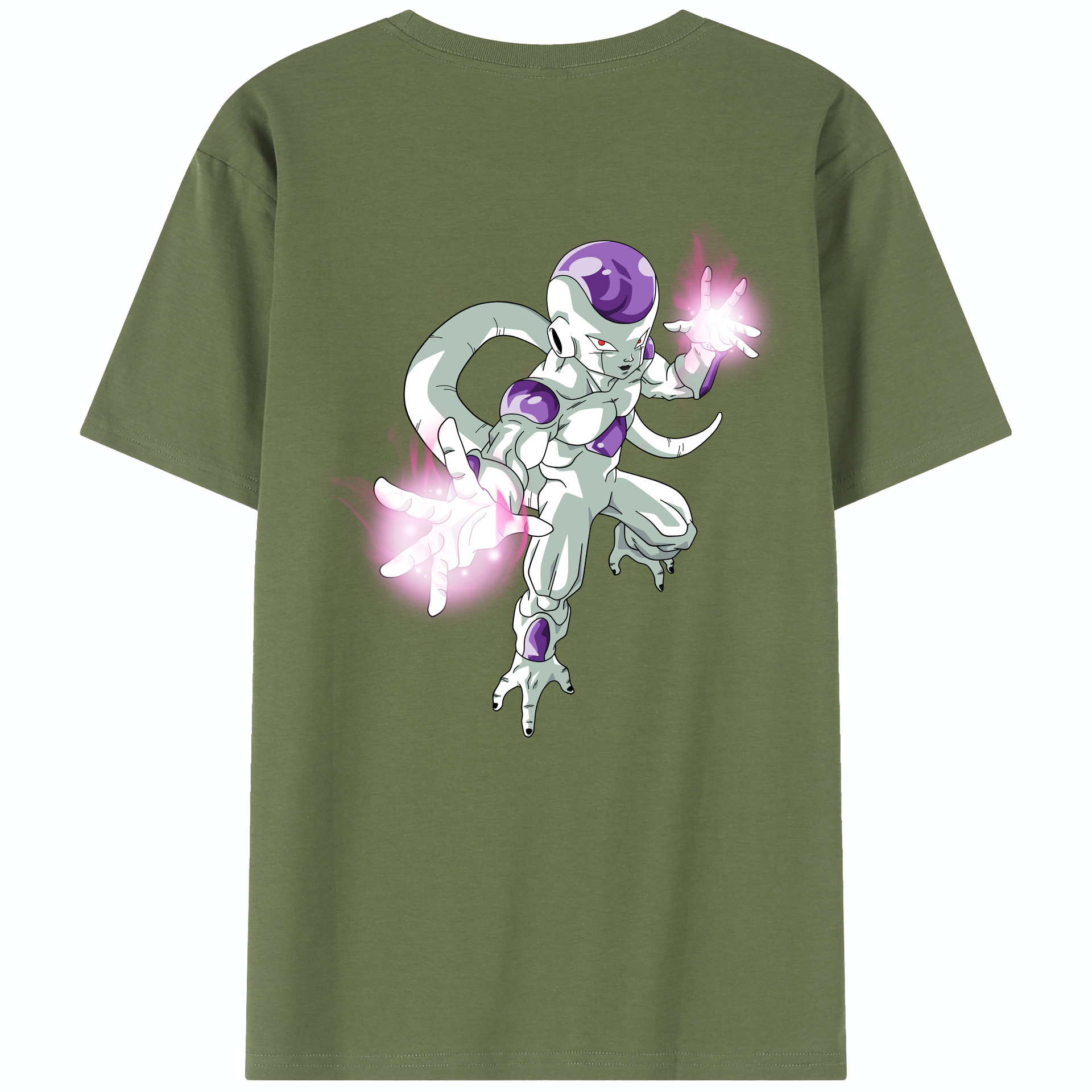 （画像用） ドラゴンボール フリーザ DRAGON BALL Frieza 綿100％半袖Tシャツ（背面プリント）